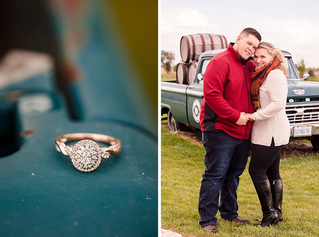 Amber and Anthony celebrate their Engagement at Destihl Brewery in Normal, Illinois