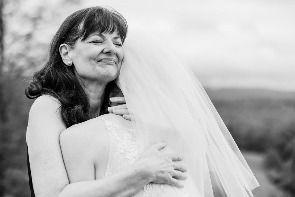 Bride celebrates her wedding with her mother in Morgantown, West Virginia. Photo by Joanna and Brett Photography, Austin Wedding Photographers
