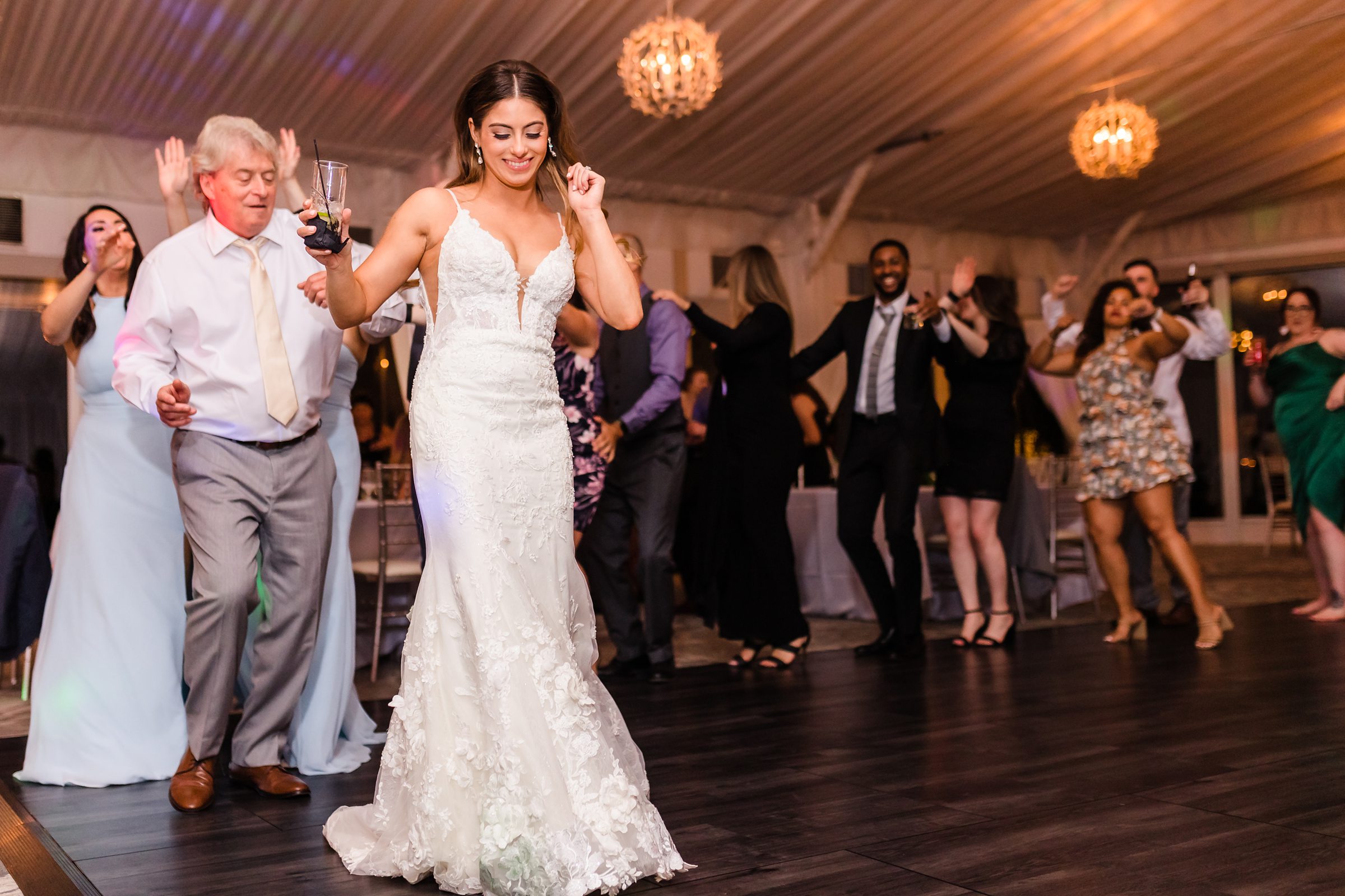 Bride and Groom dance during their wedding at the Monte Bello Estate in Lemont, Illinois.