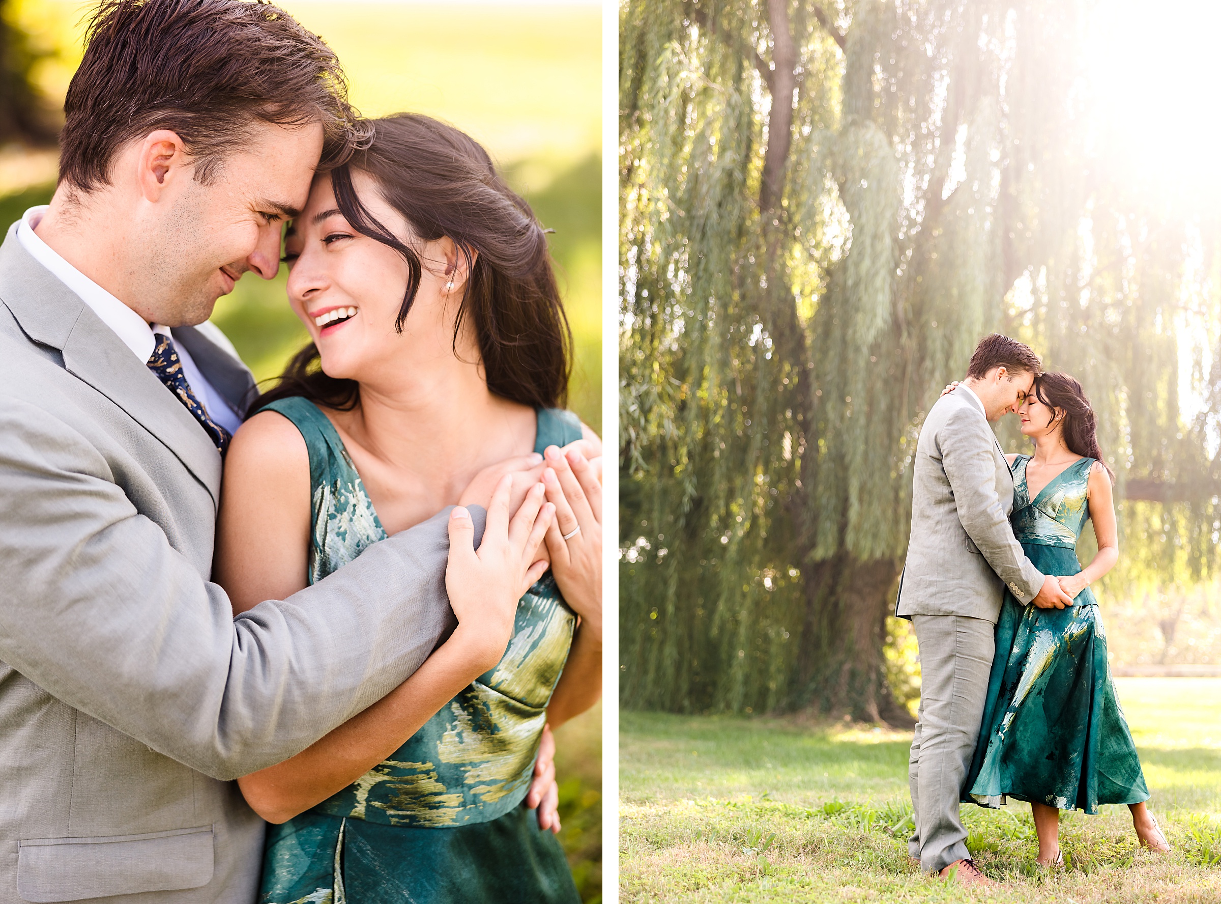 Couple embrace during their session in Washington D.C